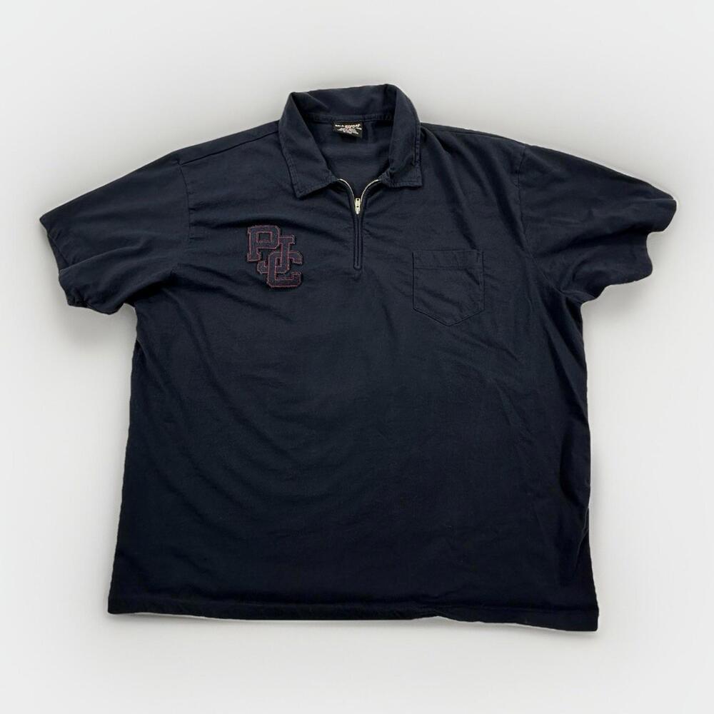 Vintage Ralph Lauren Polo Jeans Company Mens XL 1/4 Zip Fleece Navy Summer Shirt